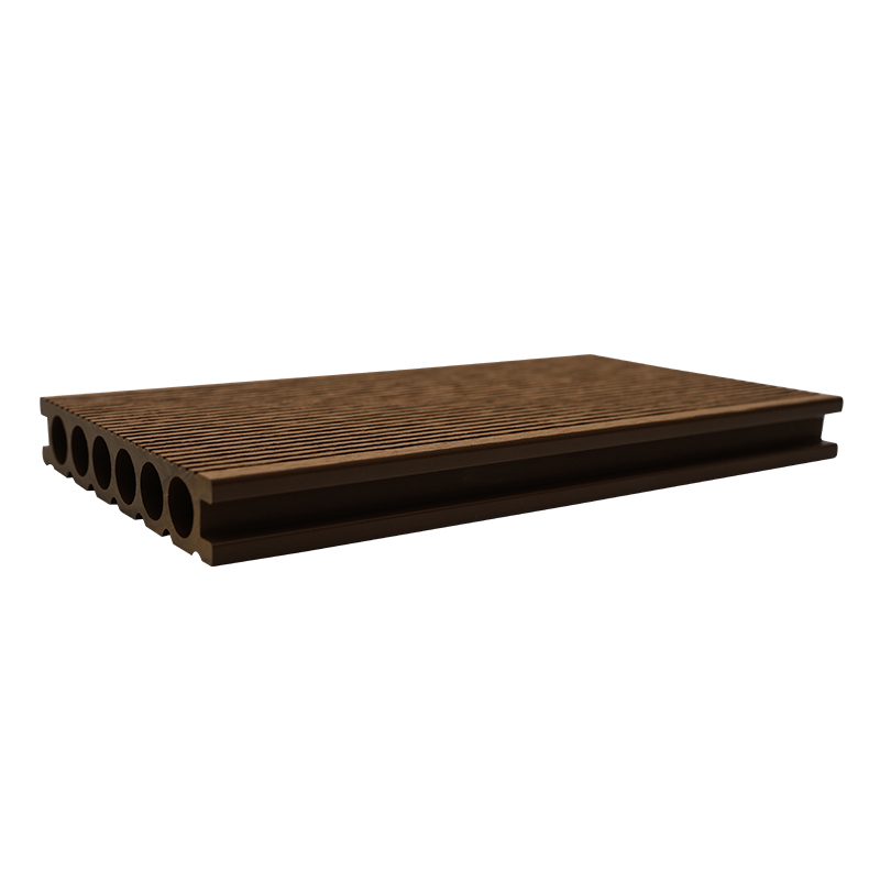 Dubing de plástico de madera de grano recto de seis agujeros