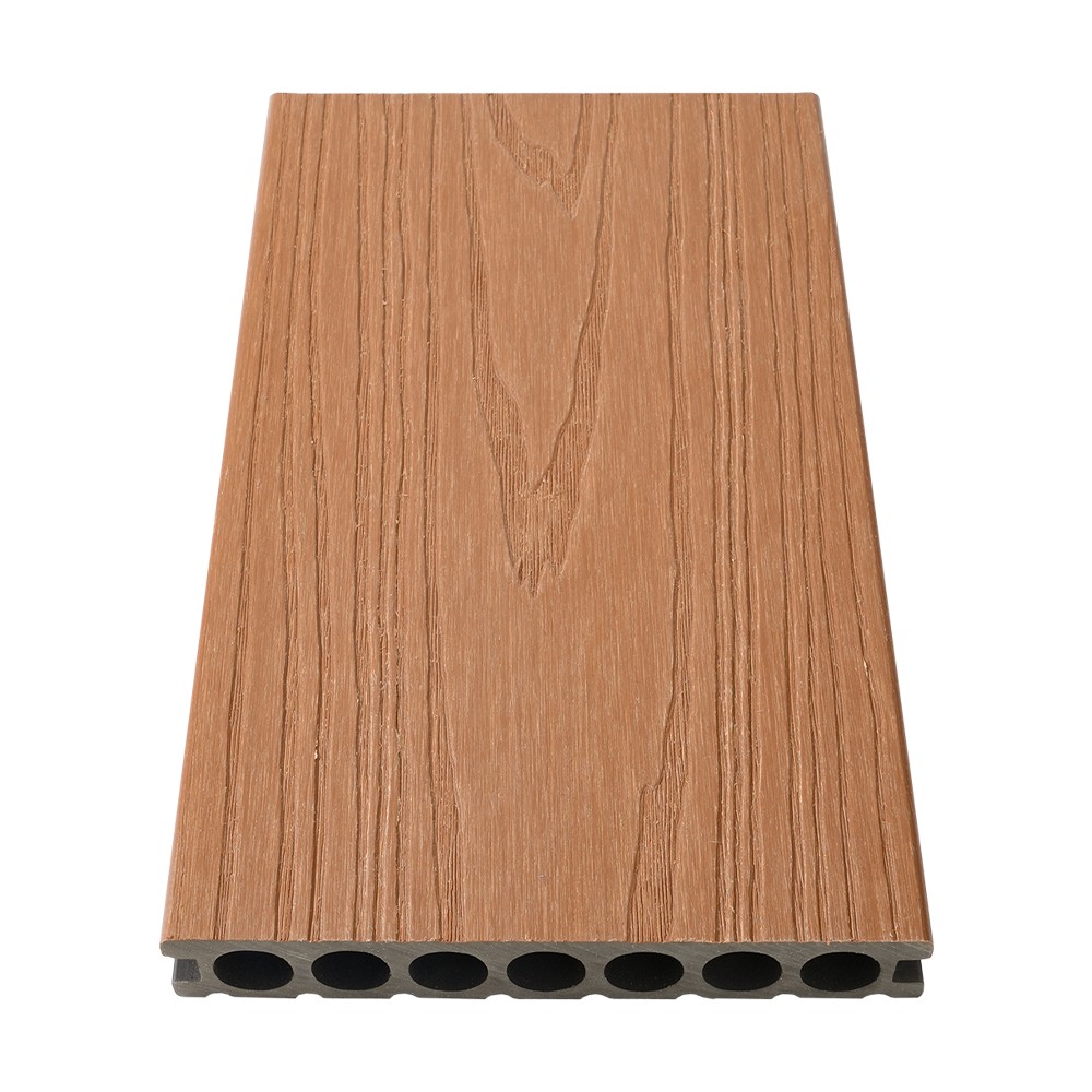 Plataforma de WPC de coextrusión de siete orificios (textura gruesa de una cara)