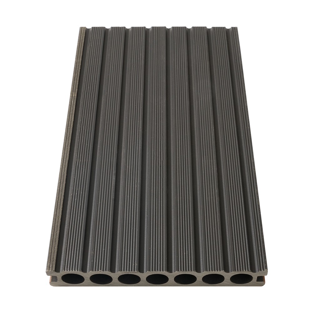 Plataforma de WPC de coextrusión de siete orificios (textura gruesa de una cara)