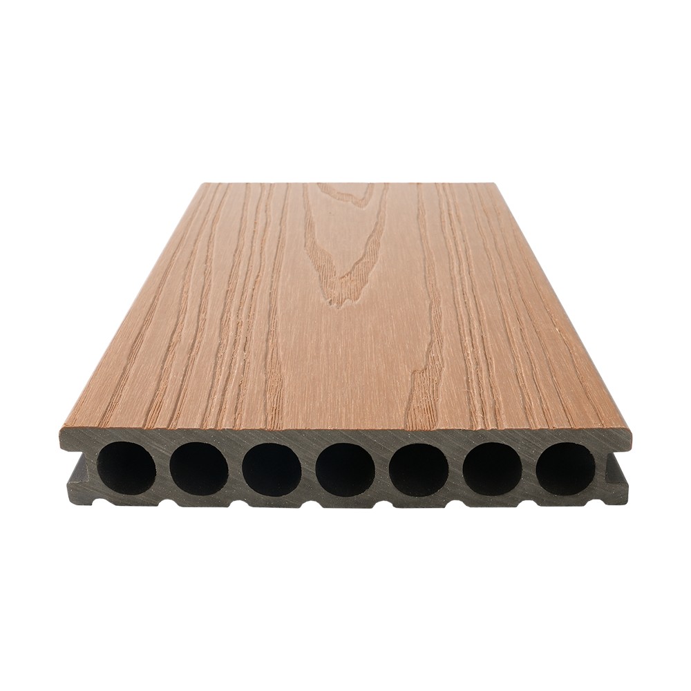 Plataforma de WPC de coextrusión de siete orificios (textura gruesa de una cara)