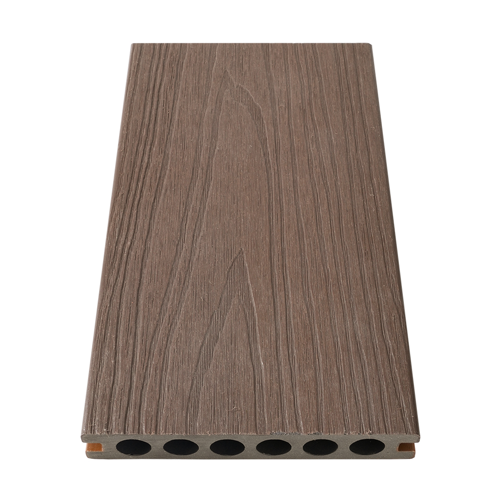Decking de WPC de coextrusión de seis orificios